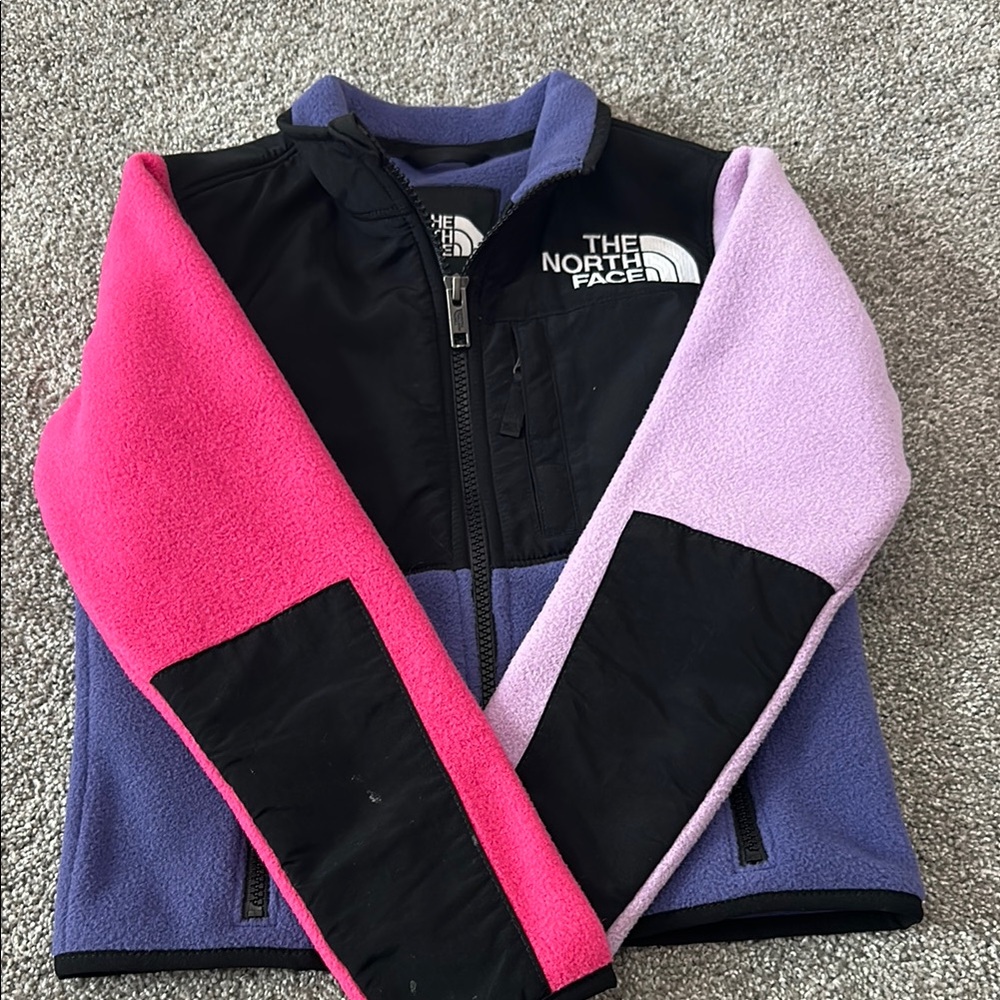 The North Face Black and Pink Fleece Jacket